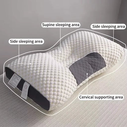 Honeycomb Massage Pillow Pillow to Protect Cervical Vertebra to Help Sleep Home Pillow Core Antibacterial and Anti-Mite