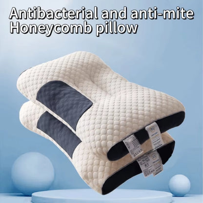 Honeycomb Massage Pillow Pillow to Protect Cervical Vertebra to Help Sleep Home Pillow Core Antibacterial and Anti-Mite