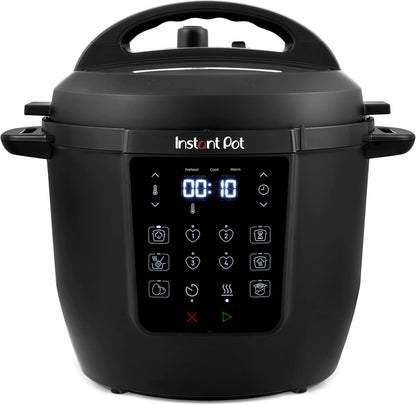 5.7L Multicooker 7-In-1 Smart Cooker - Pressure Cooker, Slow Cooker, Steamer, Sauté, Yogurt Maker, Egg Cooker and Food Warmer, Stainless Steel Inner Pot, Black